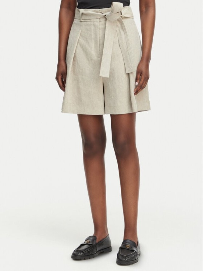 BOSS Szorty materiałowe Tojuna 50558545 Beżowy Relaxed Fit