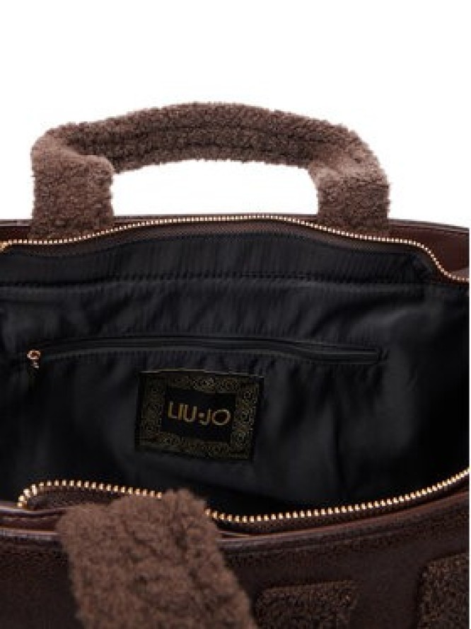 Liu Jo Torebka L TOTE FAKE MONTONE 2F6037 E0021 Brązowy