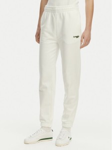 Lacoste Spodnie dresowe XF7604 Biały Regular Fit