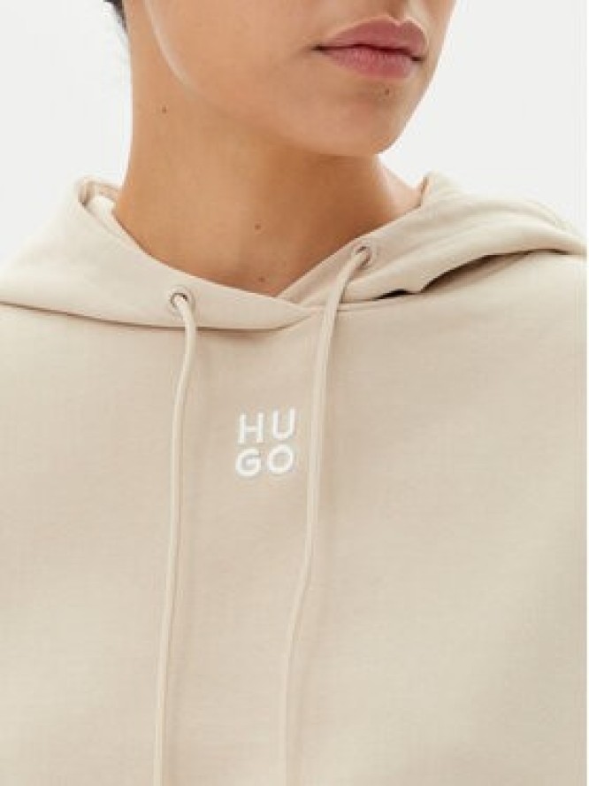 HUGO Bluza Delfinia 50522423 Beżowy Regular Fit