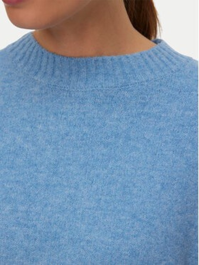 Vero Moda Sweter Vmboom 10320463 Błękitny Loose Fit