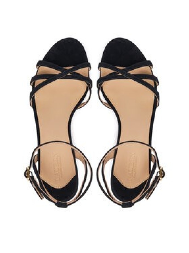 LAUREN RALPH LAUREN Sandały Kendyl Kitten 802P06395008 Czarny
