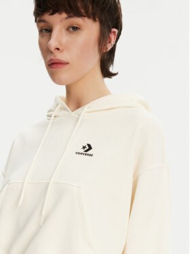 Converse Bluza Chuck Taylor 10027616-A02 Écru Boxy Fit