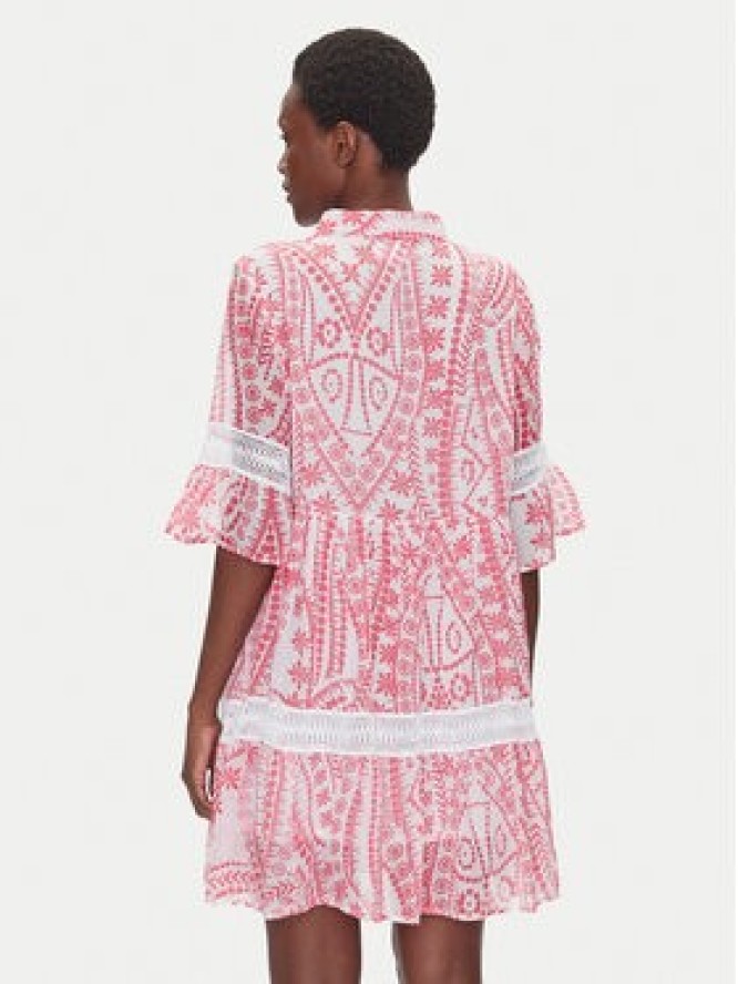 Iconique Sukienka koszulowa IC25-039 Różowy Relaxed Fit