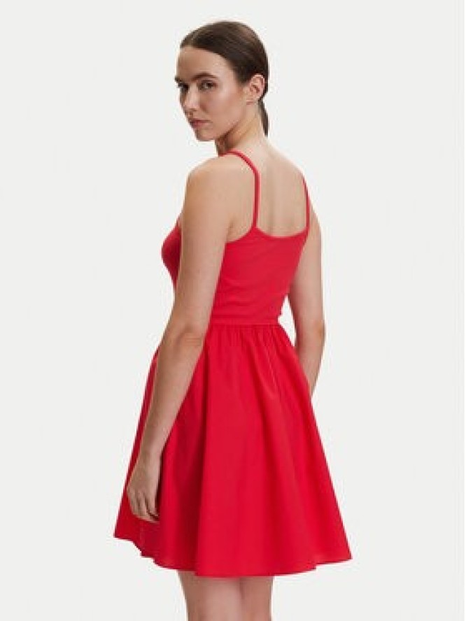 Tommy Jeans Sukienka letnia DW0DW22352 Czerwony Slim Fit