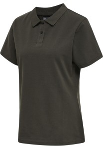 Damska elastyczna koszulka polo Hummel Red