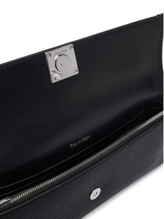 Calvin Klein Torebka Emblem Hw Pebble Clutch LV04F3740G Czarny