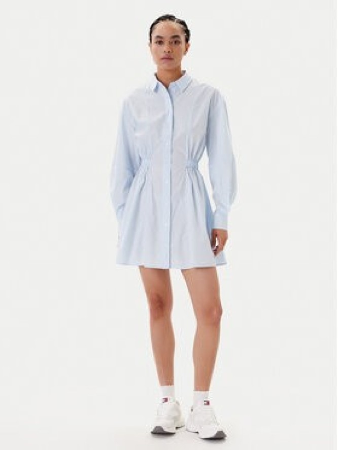 Tommy Jeans Sukienka koszulowa DW0DW21744 Błękitny Regular Fit