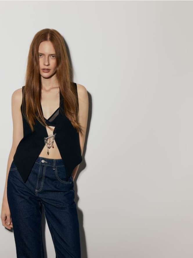 Kamizelka z aplikacją - czarny