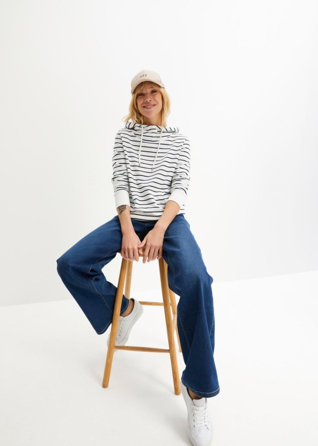 Bluza z kapturem z mieszanki bawełny