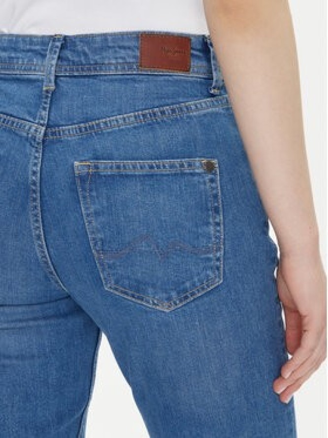 Pepe Jeans Jeansy Violet PL204176 Niebieski Mom Fit