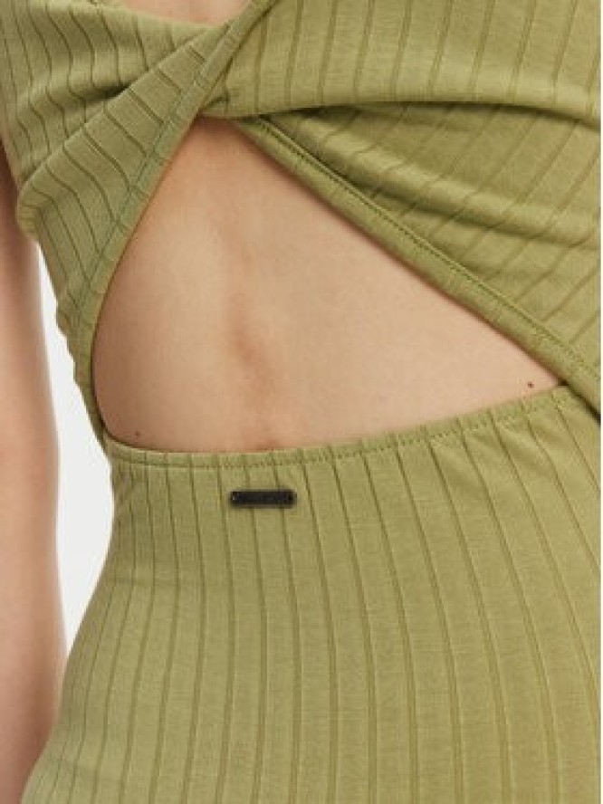 Billabong Sukienka dzianinowa EBJKD00114 Zielony Regular Fit