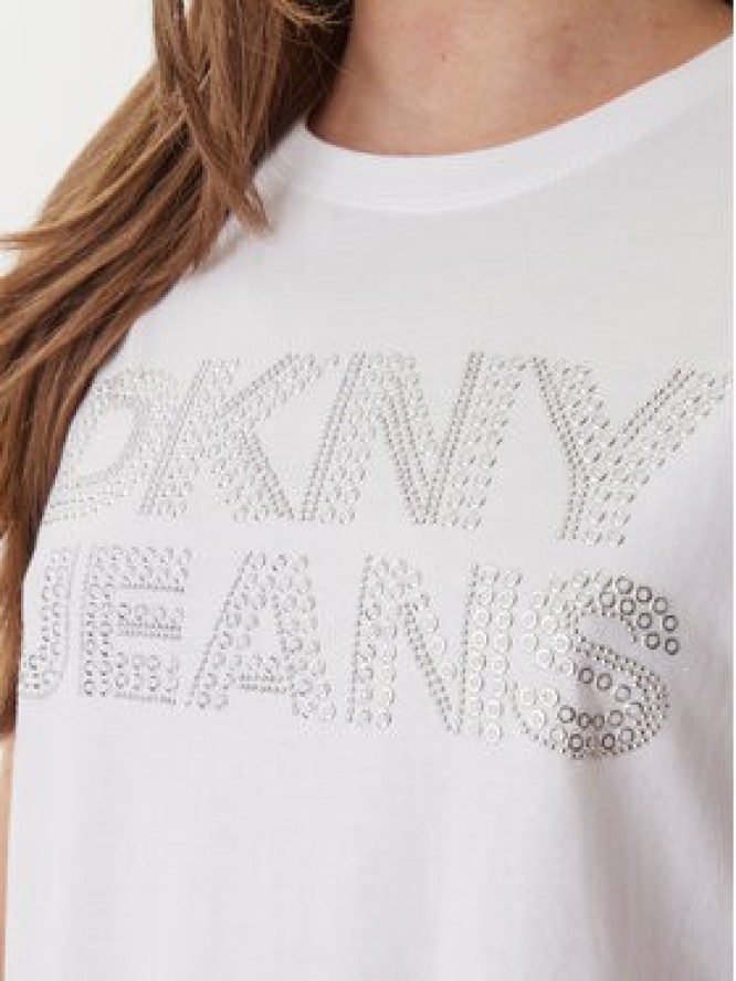 DKNY T-Shirt DJ6T1692 Biały Regular Fit
