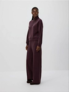 Spodnie z modalem - ciemnofioletowy