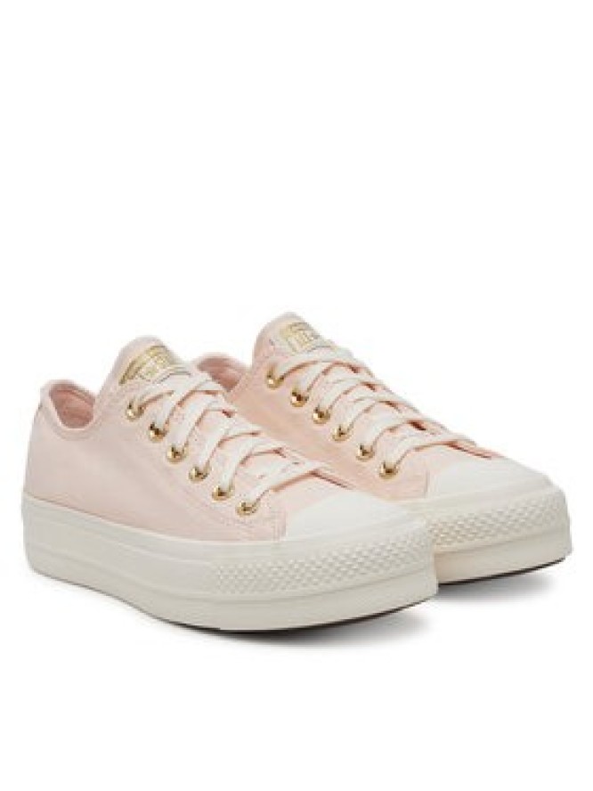 Converse Trampki Chuck Taylor All Star Lift Platform Gold A12584C Różowy