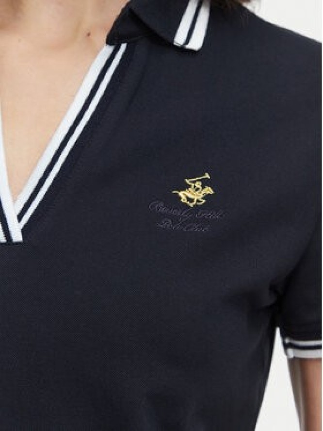 Beverly Hills Polo Club Polo P-SS26W-P0300 Granatowy Regular Fit