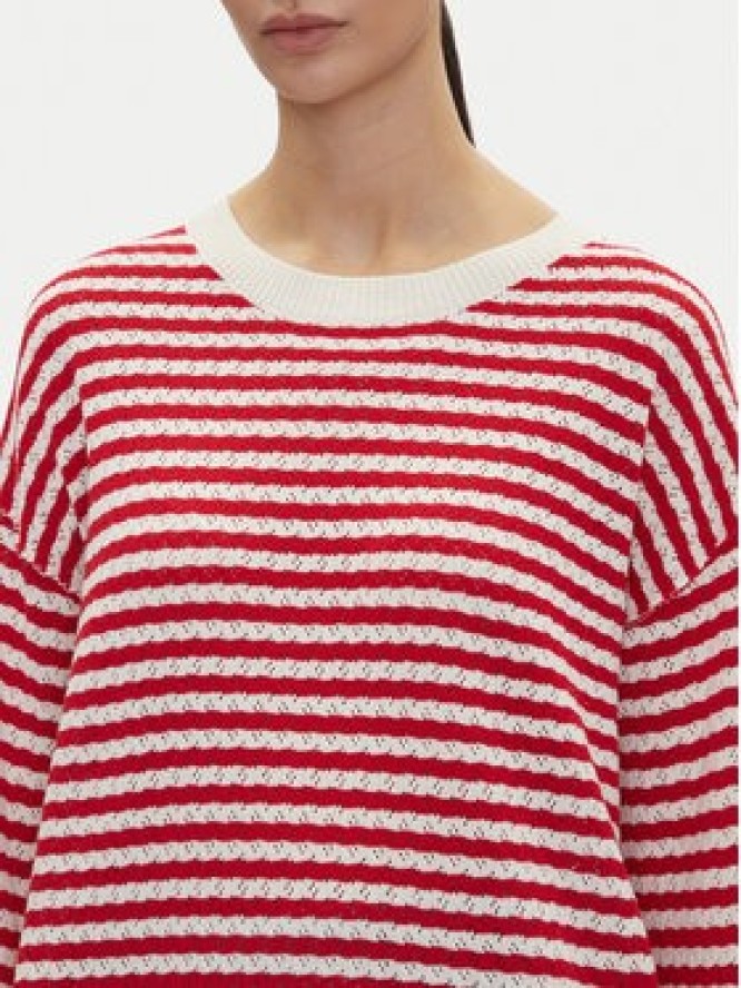 Pepe Jeans Sweter Poppy PL702278 Czerwony Regular Fit