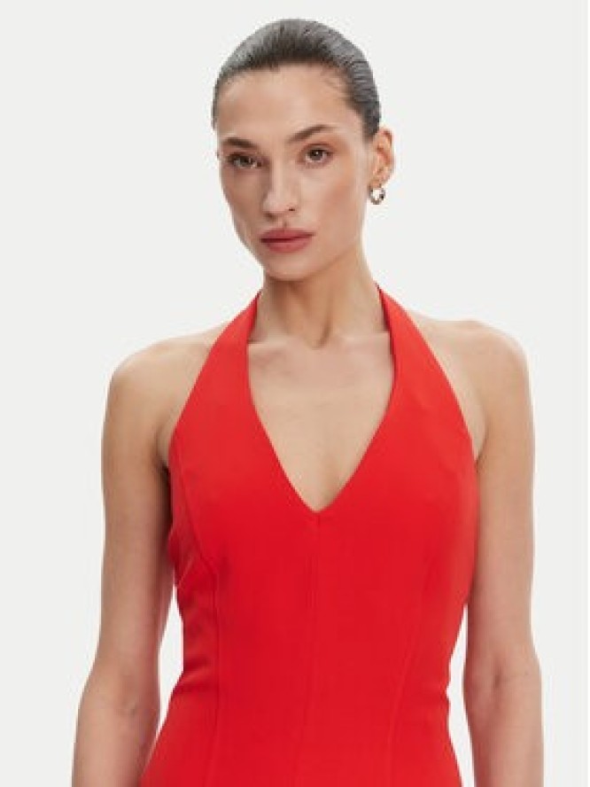 ACCESS FASHION Sukienka koktajlowa 53-3403-218 Czerwony Regular Fit