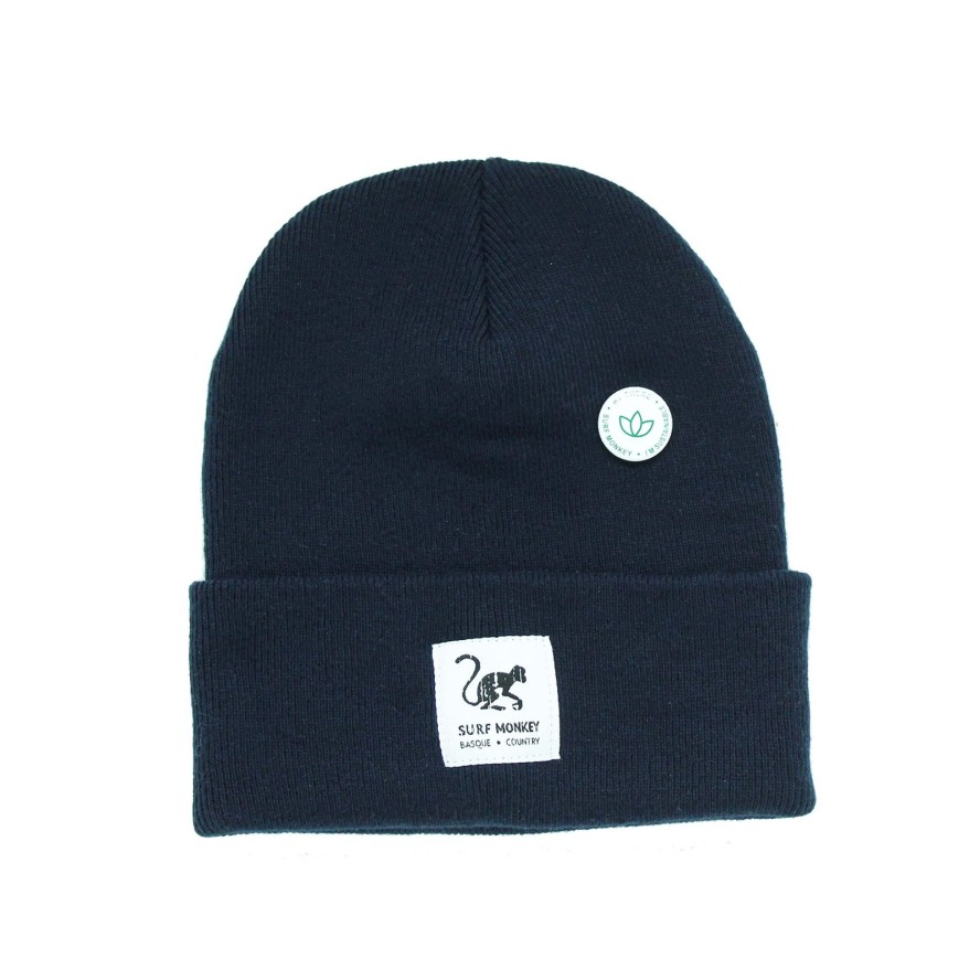 Czapka beanie unisex dla dorosłych z recyklingu – jeden rozmiar – (granatowa)