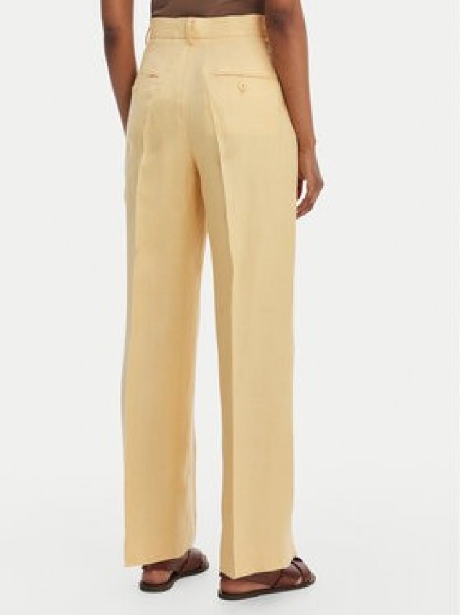 Weekend Max Mara Spodnie materiałowe Malizia 2615131112 Żółty Straight Fit