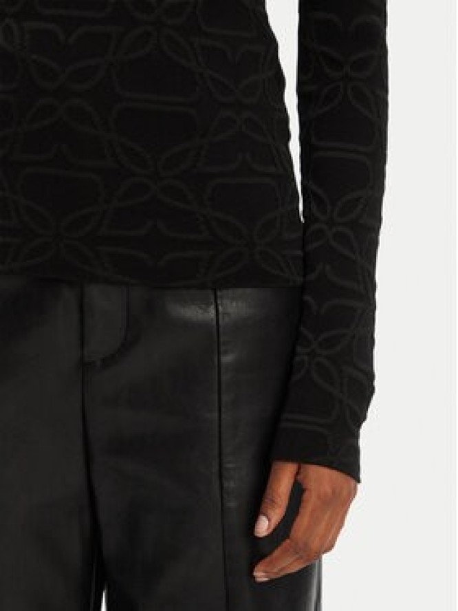 HUGO Sweter Satero 50542604 Czarny Slim Fit