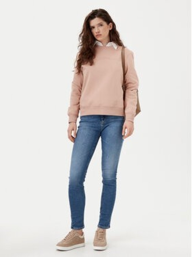 Calvin Klein Jeans Bluza Institutional Graphic J20J224731 Pomarańczowy Regular Fit