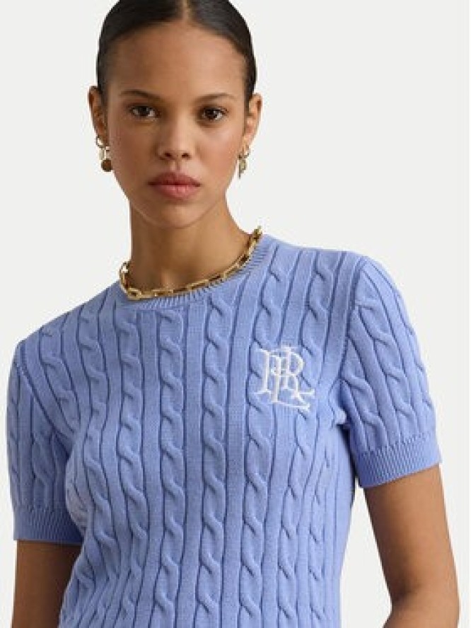 LAUREN RALPH LAUREN Sweter 200P07025003 Błękitny Relaxed Fit