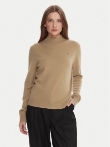 Tommy Hilfiger Sweter WW0WW47468 Beżowy Regular Fit