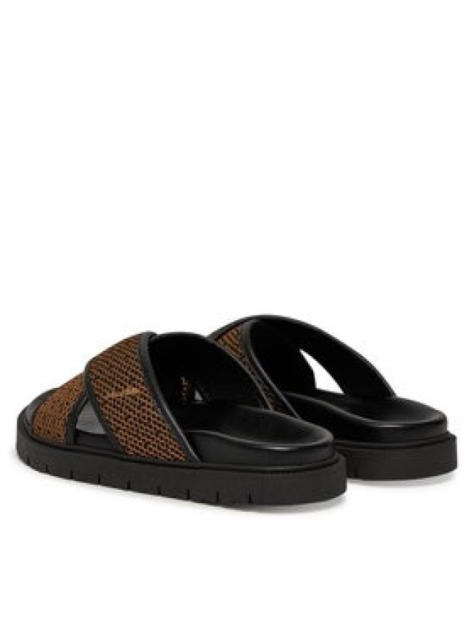 Max Mara Beachwear Klapki Party 25165210396 Brązowy