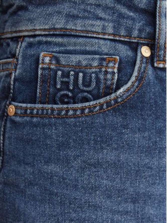 HUGO Jeansy Geredith 50553175 Niebieski Wide Leg