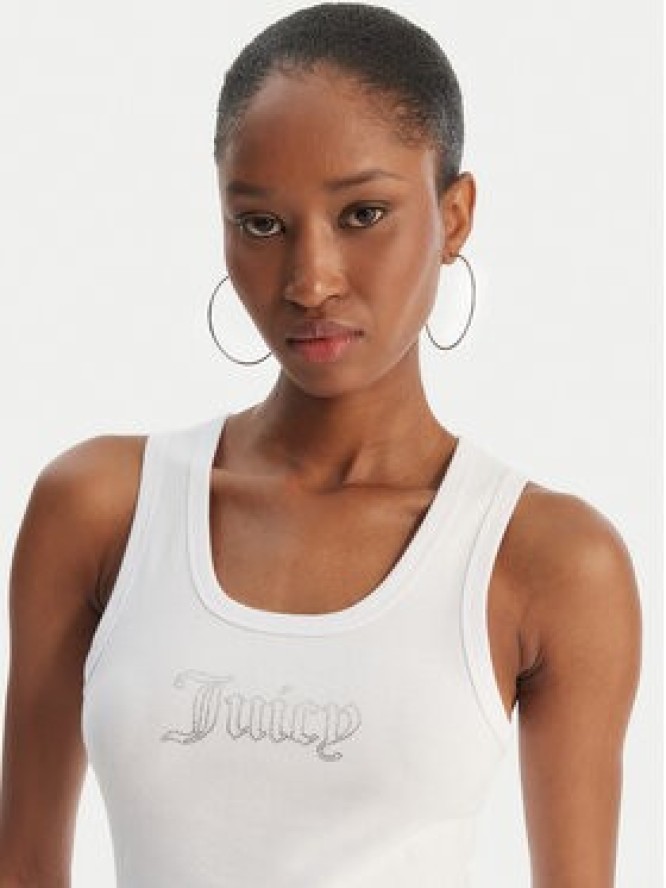 Juicy Couture Top Thin Strap JCWLV126308 Biały Slim Fit