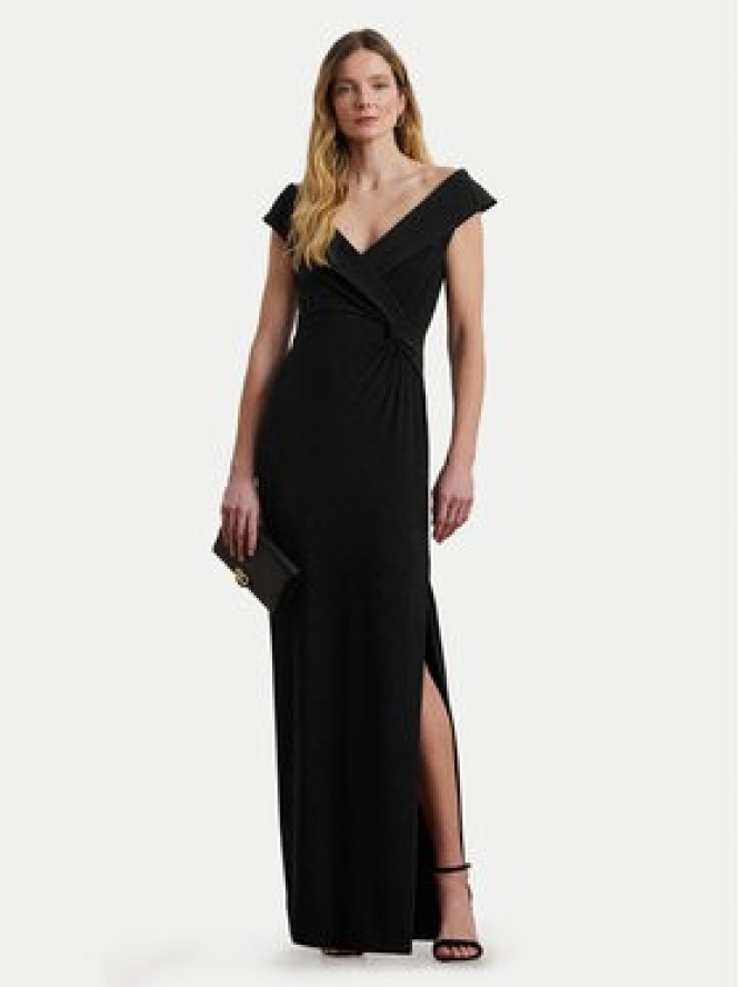 Lauren Ralph Lauren Sukienka wieczorowa 253863940001 Czarny Slim Fit