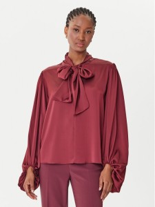 Rinascimento Bluzka CFC0126202003 Bordowy Loose Fit