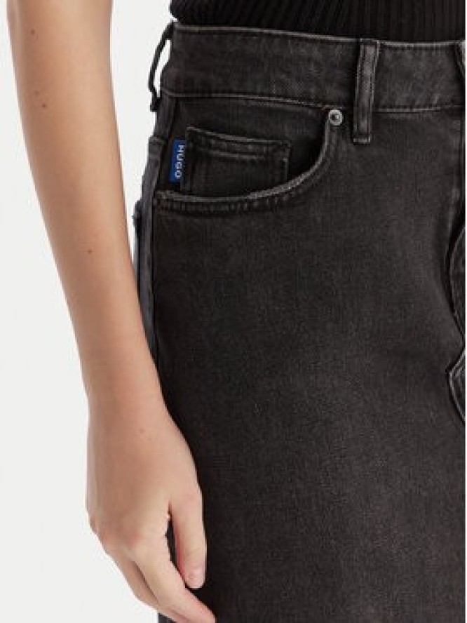 HUGO Spódnica jeansowa Goja_B 50546327 Czarny Regular Fit