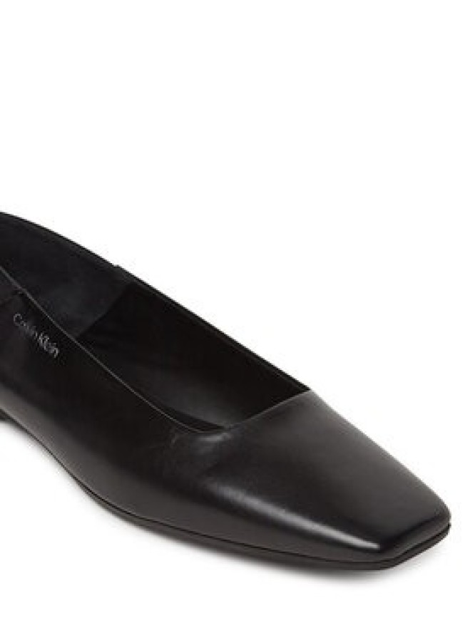 Calvin Klein Baleriny Flat Ballerina - Lth HW0HW02463 Czarny