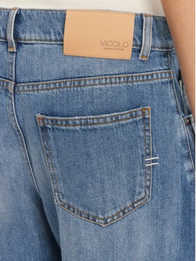 ViCOLO Jeansy DD5117 Granatowy Regular Fit