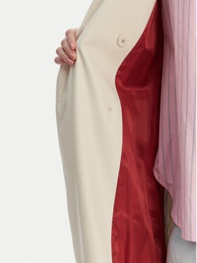 Tommy Hilfiger Trencz WW0WW50627 Écru Oversize