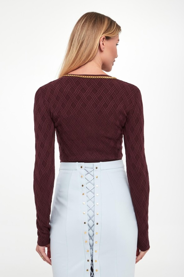 Sweter/kardigan damski zapinany na zamek ELISABETTA FRANCHI