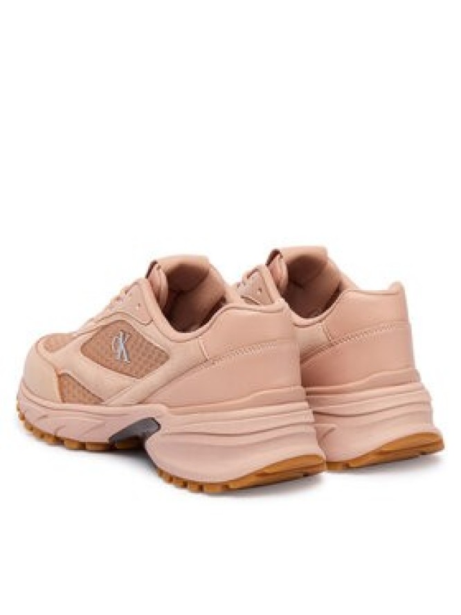 Calvin Klein Sneakersy Hike Runner Mesh Mix Ck YW0YW01994 Pomarańczowy