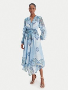 Hale Bob Sukienka letnia Kamilah 5YHR630A Błękitny Regular Fit