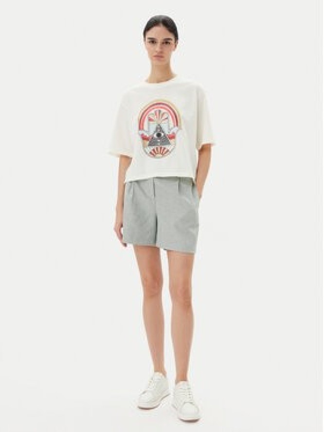 ONLY Szorty materiałowe Linda 15283727 Szary Wide Leg