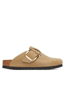 Birkenstock Klapki Boston Big Buckle Hex 1030425 Brązowy