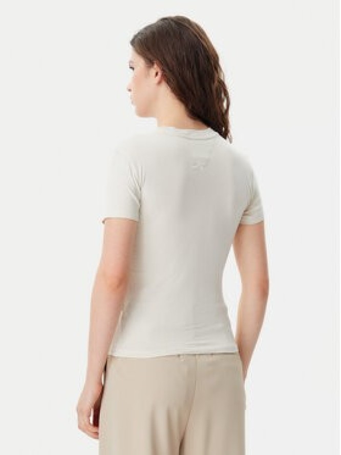 Tommy Jeans T-Shirt Tonal Linear DW0DW20315 Beżowy Slim Fit