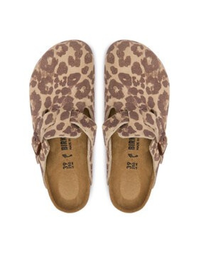 Birkenstock Klapki Boston Print 1033324 Brązowy