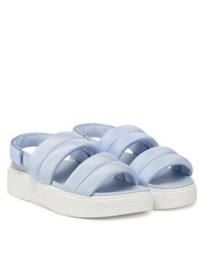 Tommy Jeans Sandały Tjw Flatform Sandal EN0EN02802 Błękitny