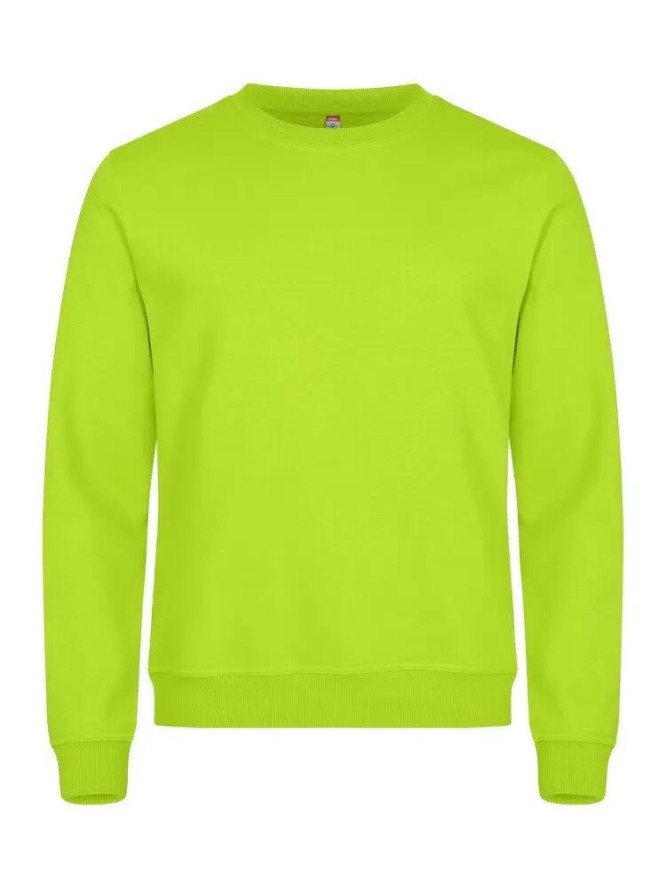 clique Basic Roundneck bluza unisex, materiał odporny na piling – visibility