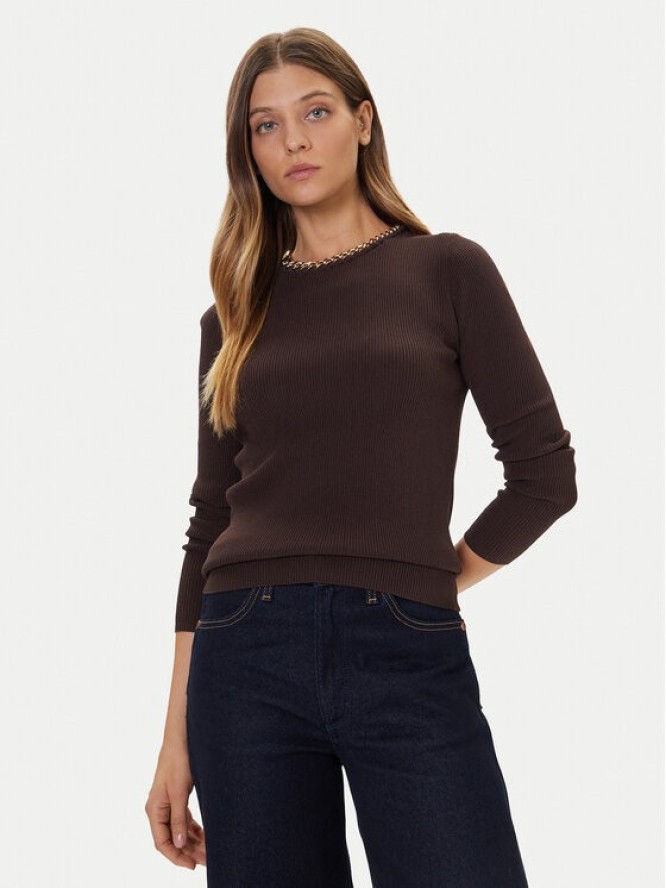 MICHAEL Michael Kors Sweter MF561CJ33D Brązowy Slim Fit