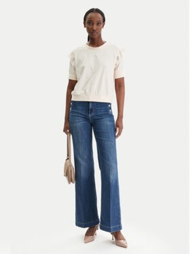 Liu Jo Sport Bluzka TA6030 JS923 Beżowy Regular Fit