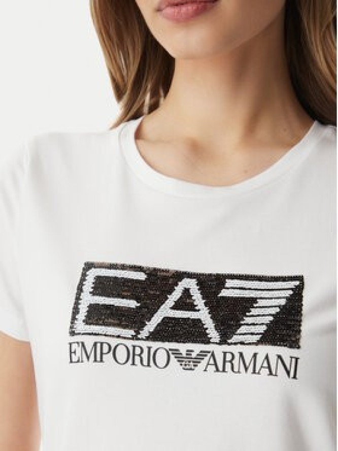 EA7 Emporio Armani T-Shirt 7W001093 AF10373 U0002 Biały Regular Fit