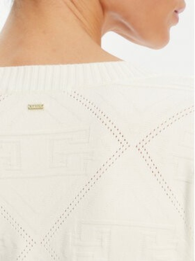 Gaudi Sukienka dzianinowa 421FD13005 Biały Regular Fit